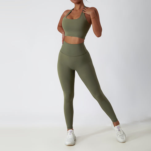 Sports Tank Pants Yoga Suit Women's Activewear Sets
