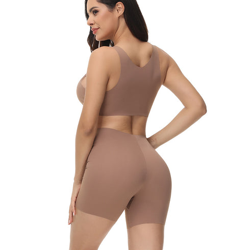 Sports Women's Tank Top Shorts Two Piece Yoga Suit