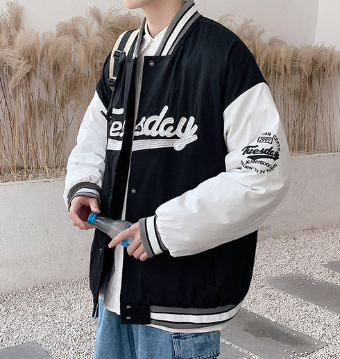 Streetwear Men's Baseball Jacket Bomber Coats