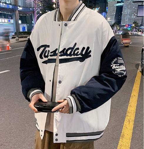 Streetwear Men's Baseball Jacket Bomber Coats