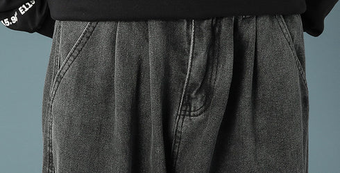 Streetwear Men's Fashion Denim Straight Leg Jeans