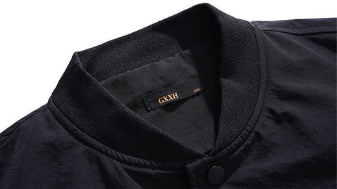 Streetwear Men's Windbreaker Plus Size Baseball Jacket