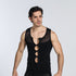 Stretchy Men's Abdomen Compression Zipper Tank Undershirt