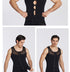 Stretchy Men's Abdomen Compression Zipper Tank Undershirt