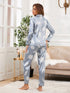 Stylish Button Sleepwear Women's Stretchy Loungewear Pajama Sets