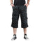 Stylish Cotton Capri Men's Multi-Pocket Cargo Shorts