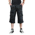 Stylish Cotton Capri Men's Multi-Pocket Cargo Shorts