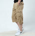 Stylish Cotton Capri Men's Multi-Pocket Cargo Shorts