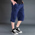 Stylish Cotton Capri Men's Multi-Pocket Cargo Shorts