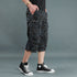 Stylish Cotton Capri Men's Multi-Pocket Cargo Shorts