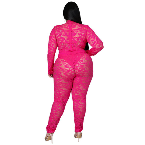 Stylish Delicate Lace Women's Sexy Two Piece Outfits