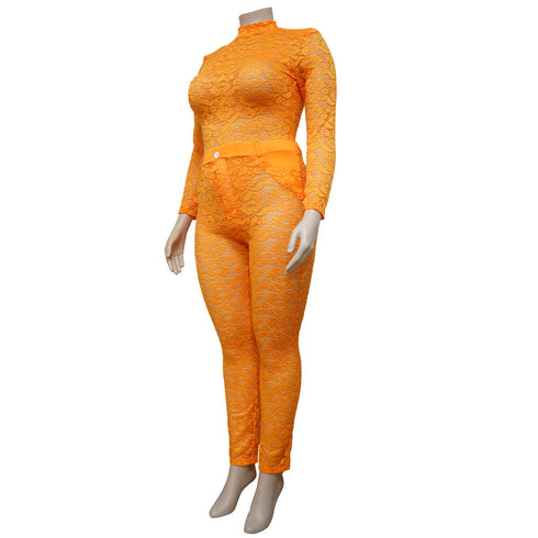 Stylish Delicate Lace Women's Sexy Two Piece Outfits