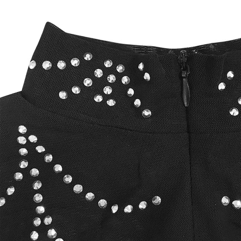 Stylish Fluoroscopy Gauze Women's Long Sleeve Maxi Dresses