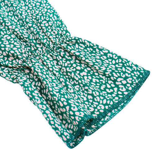 Stylish High Waisted Strappy Floral Chiffon Dress For Women