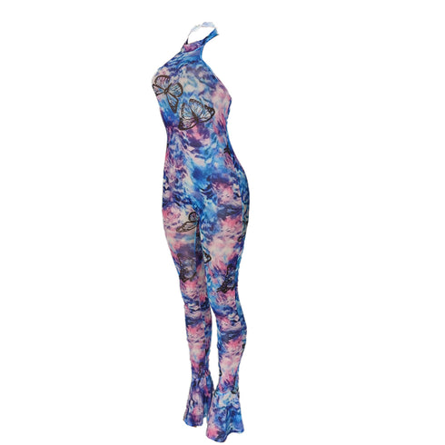 Stylish Individuality Women's Sleeveless Print Jumpsuits