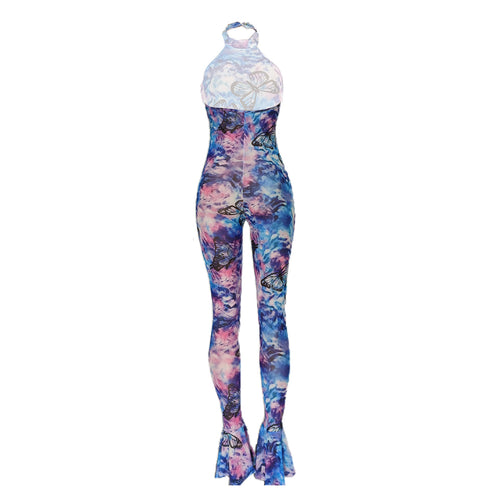 Stylish Individuality Women's Sleeveless Print Jumpsuits