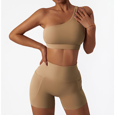 Stylish Irregular Straps Women's Fitness Yoga Bra Tank