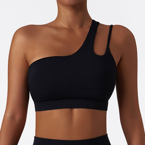 Stylish Irregular Straps Women's Fitness Yoga Bra Tank