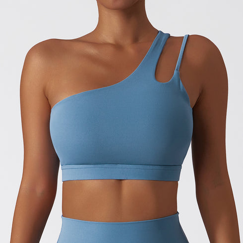 Stylish Irregular Straps Women's Fitness Yoga Bra Tank