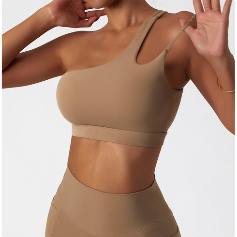 Stylish Irregular Straps Women's Fitness Yoga Bra Tank