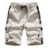 Stylish Men's Multi-Pocket Cargo Shorts with Elastic Waistband