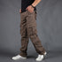 Stylish Men's Multi-Pocket Solid Casual Cargo Pants