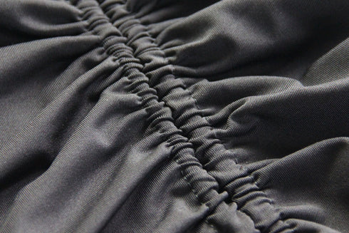 Stylish Pleated One Shoulder Women's Bodycon Dress