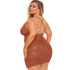 Stylish Plus Size Hip Wrap Nightclub Dress for Women