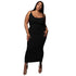 Stylish Plus Size Women's Hip Wrap Drawstring Dresses