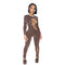 Stylish Plus Size Women's Skinny Knit Jumpsuits