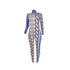 Stylish Sexy Women's Snakeskin Printed Slim Jumpsuits