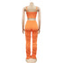 Stylish Women's Backless Spaghetti Strap Two Piece Outfits