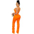 Stylish Women's Backless Spaghetti Strap Two Piece Outfits