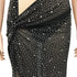 Stylish Women's Crop Sequins Backless Slit Maxi Dresses