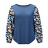 Stylish Women's Floral Patchwork Long Sleeved Sweatshirt