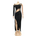 Stylish Women's Irregularity Cut Hollow Out Maxi Dresses