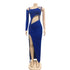 Stylish Women's Irregularity Cut Hollow Out Maxi Dresses