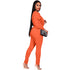 Stylish Women's Lace-up Tops Two Piece Outfit Pants