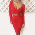 Stylish Women's Long Sleeve Bodycon Sexy Nightclub Dress