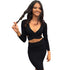 Stylish Women's Long Sleeve Bodycon Sexy Nightclub Dress
