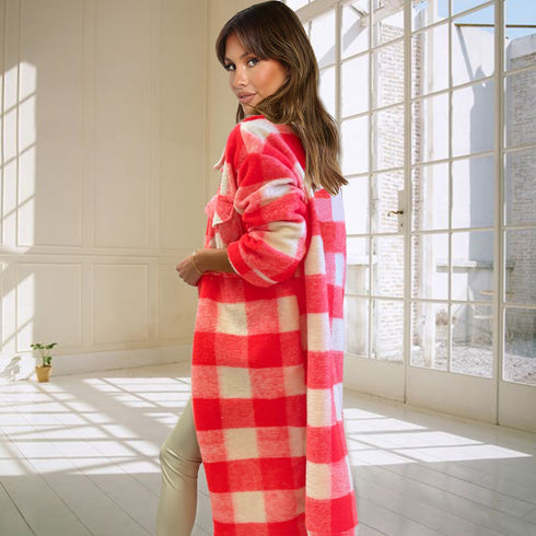 Stylish Women's Long Sleeve Warm Lapel Blazers Coat