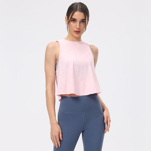 Stylish Women's Quick Dry Loose Tank Yoga Gym Clothes