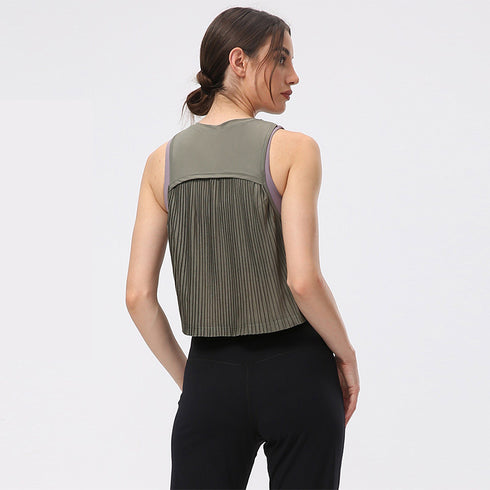 Stylish Women's Quick Dry Loose Tank Yoga Gym Clothes