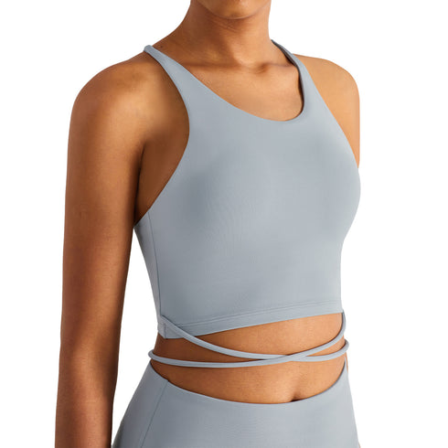 Stylish Women's Running Crisscross Back Sports Bra