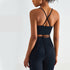 Stylish Women's Running Crisscross Back Sports Bra