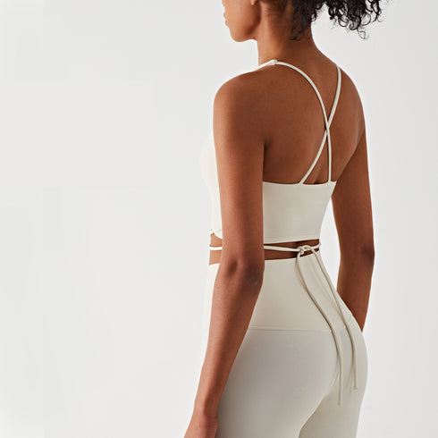 Stylish Women's Running Crisscross Back Sports Bra