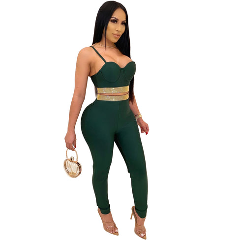 Stylish Women's Sexy Nightclub Two Piece Outfits