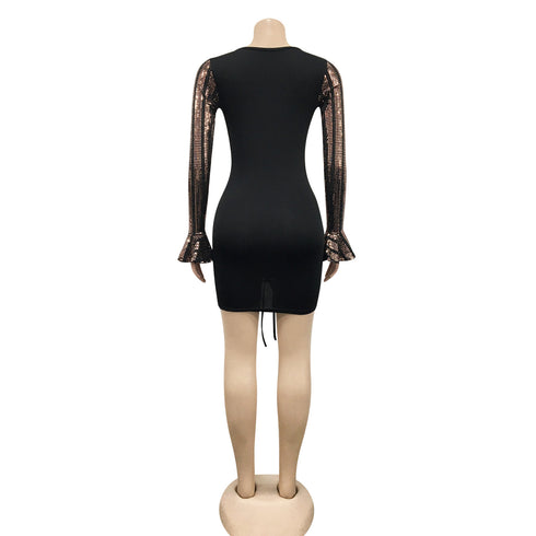 Stylish Women's Sexy Sequins Nightclub Bodycon Dresses