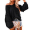 Stylish Women's Sweatshirt Loose Long Sleeve Tops