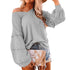 Stylish Women's Sweatshirt Loose Long Sleeve Tops